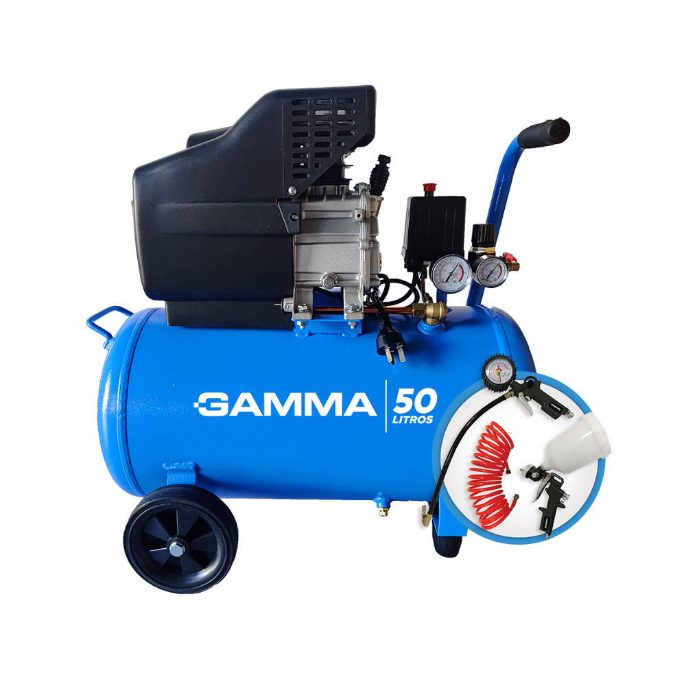 Compresor De Aire Gamma 50l 2hp G2857kar