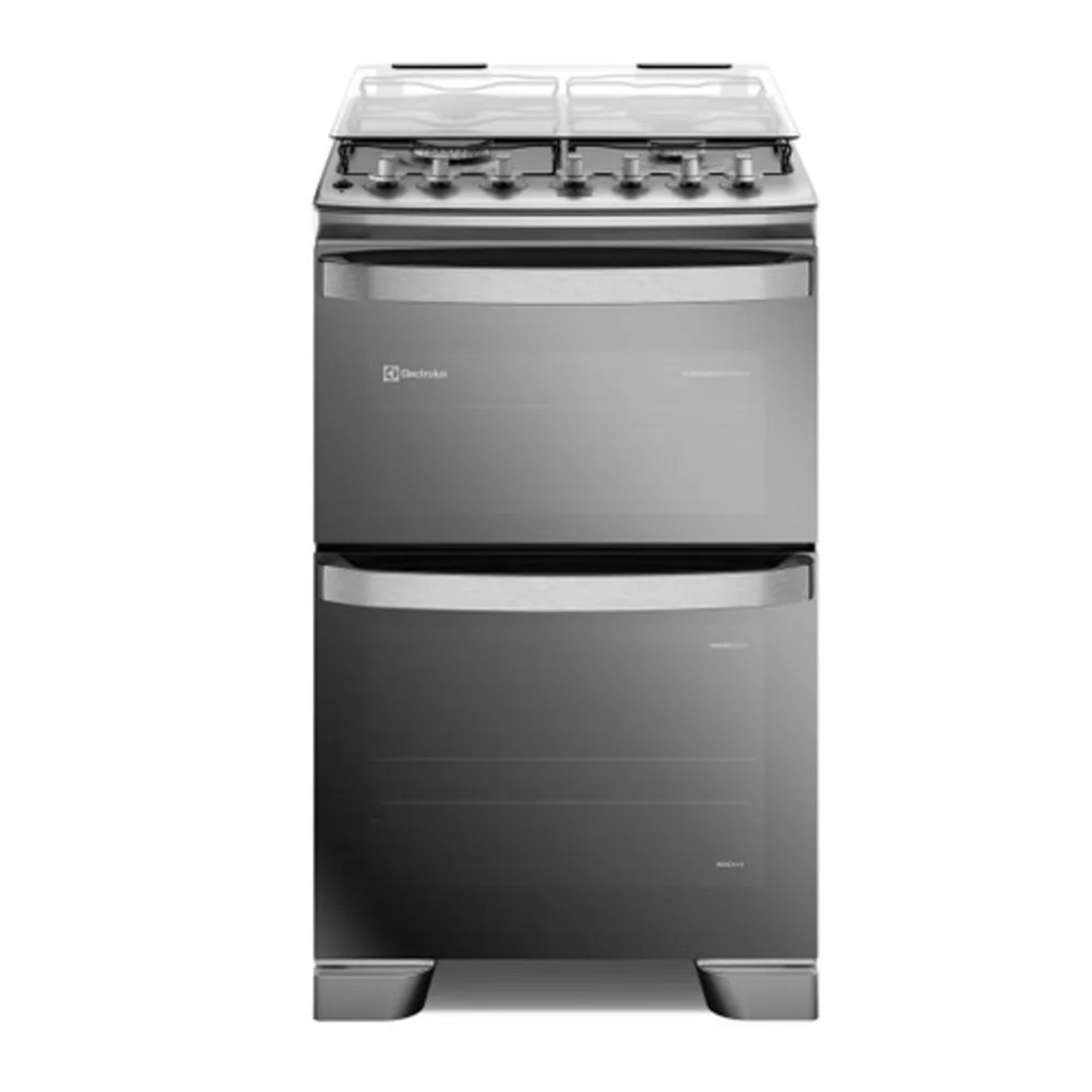 Cocina A Gas Electrolux F4edm 56cm 4 Hornallas Doble Horno Inox